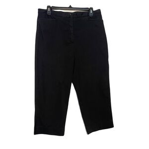 Jones sport stretch Classic Black Cropped Pants womens capris size 12? See meas.